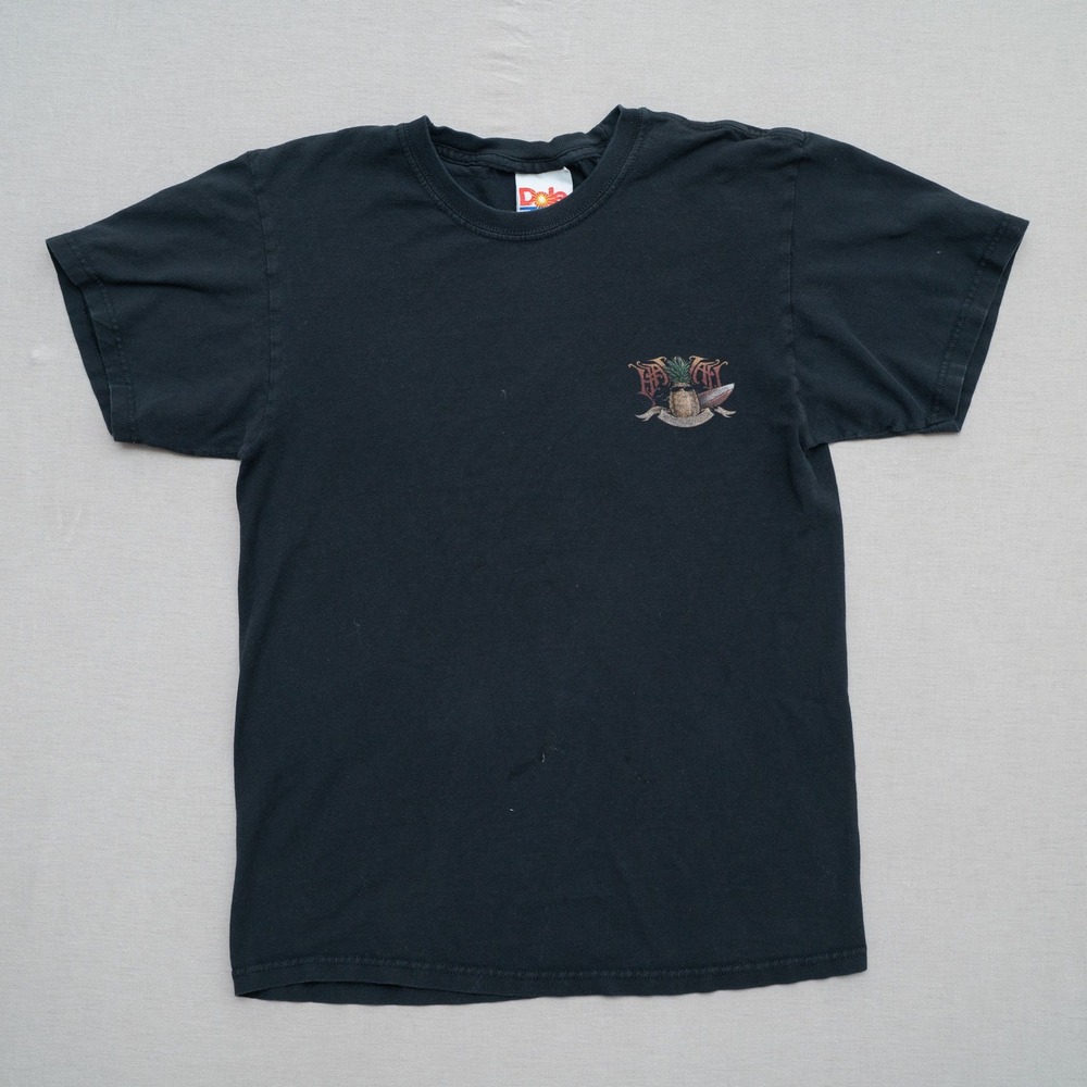 Vintage Y2k 2000s Dole Hawaii Baby T Shirt Womens Small Pineapple Surf Black